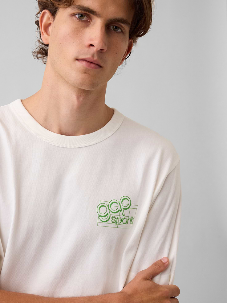 Image number 4 showing, Heavyweight Relaxed Sport Logo T-Shirt