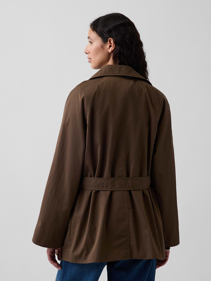 L'image numéro 3 présente Trench mi-long à ceinture
