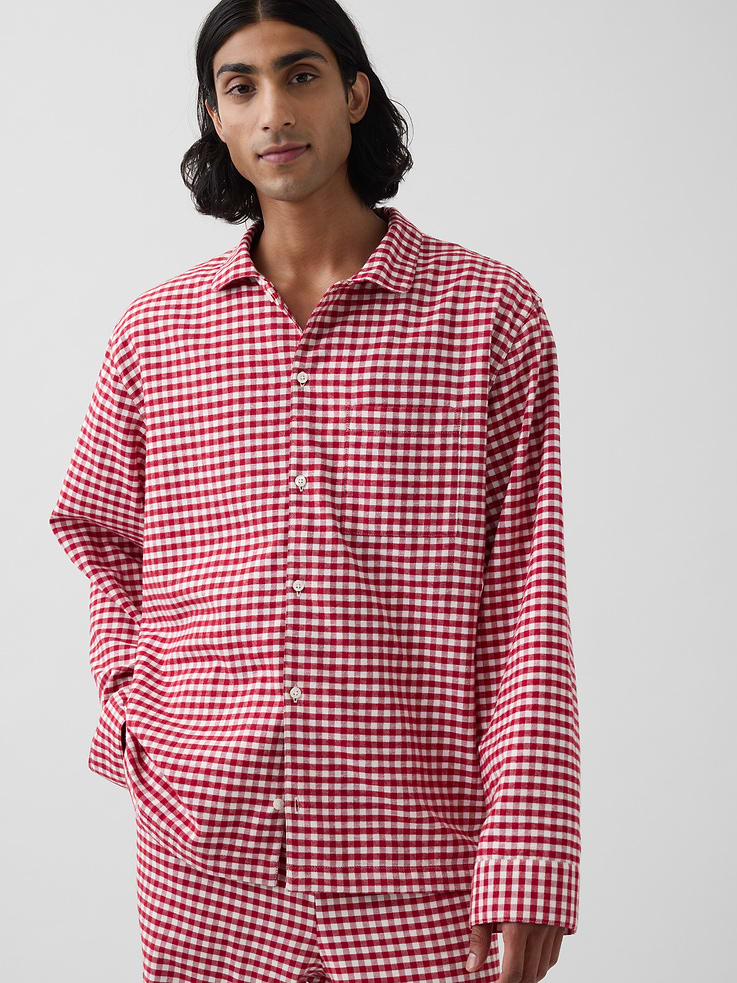 Image number 3 showing, Adult Softest Flannel PJ Shirt