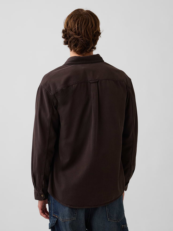 Image number 3 showing, UltraSoft Denim Relaxed Utility Shirt