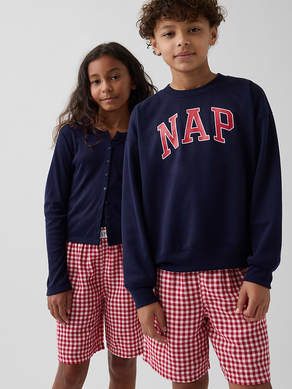 Kids Recycled Flannel PJ Boxer Shorts