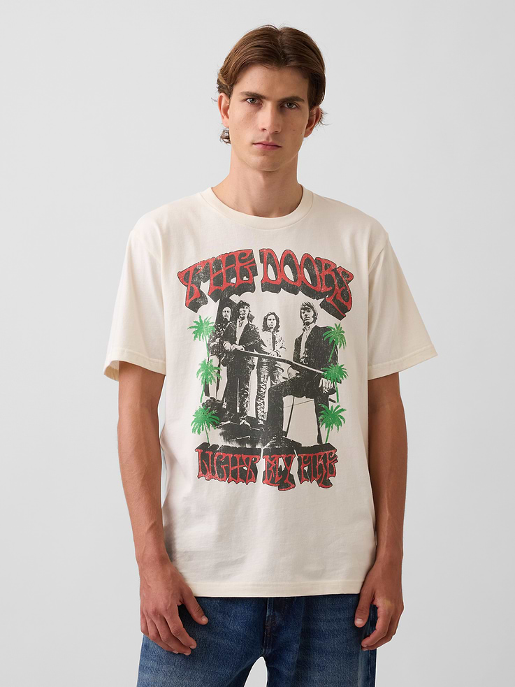 Image number 1 showing, The Doors Relaxed Graphic T-Shirt