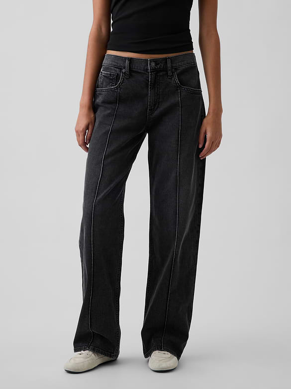Low Rise '90s Loose Jeans