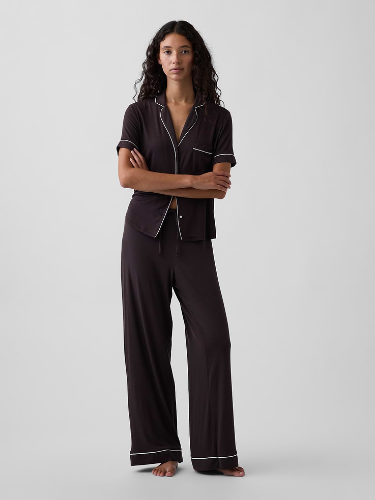 Image number 1 showing, SoftMade Modal PJ Pants