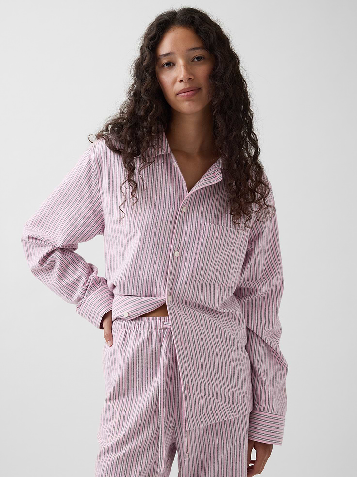 Image number 1 showing, Adult Softest Flannel PJ Shirt