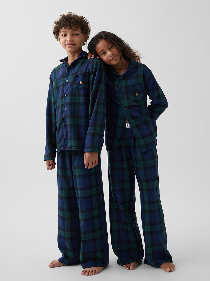 Image number 1 showing, Kids Recycled Flannel PJ Set