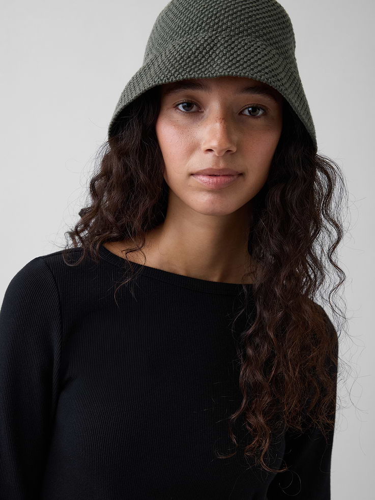 L'image numéro 2 présente Chapeau cloche en tricot