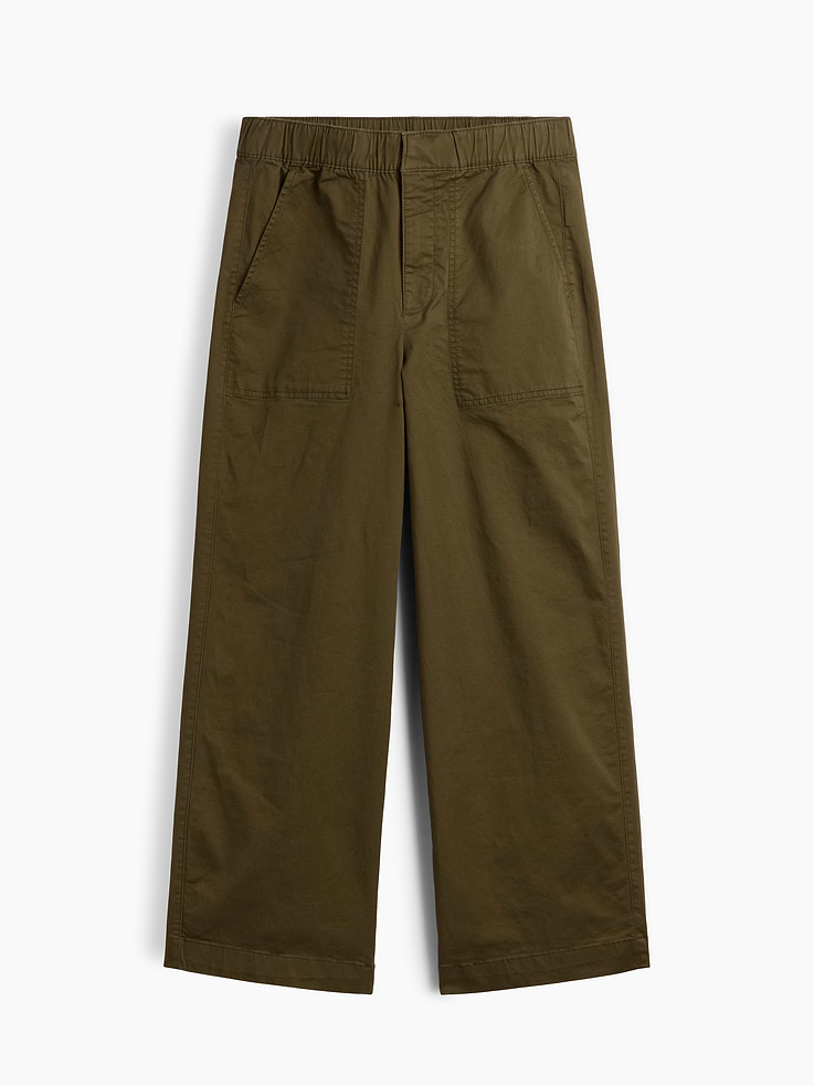 Image number 7 showing, Mid Rise Wide-Leg Khakis