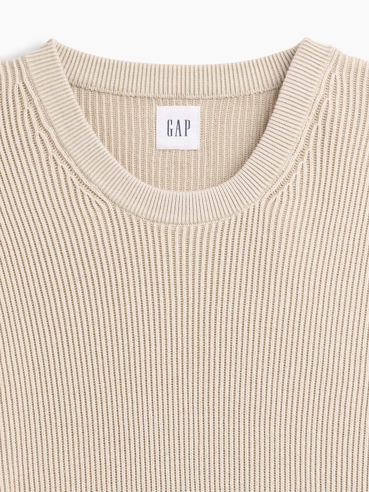 Image number 4 showing, Relaxed Fisherman Stitch Crewneck Sweater