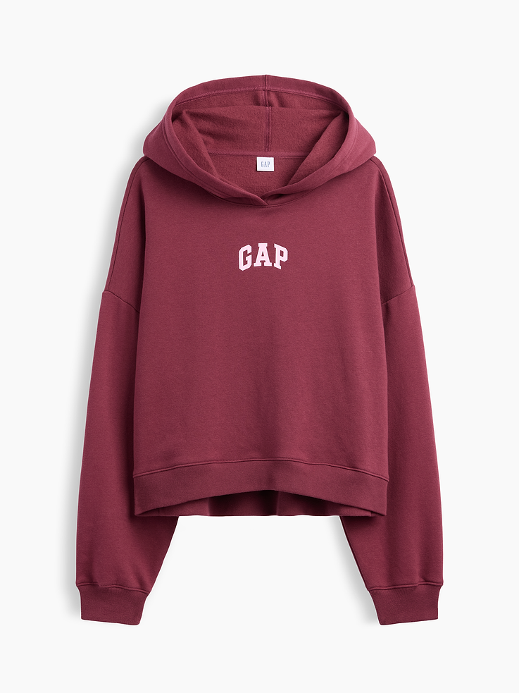 Image number 5 showing, Relaxed Gap Mini-Logo Cropped Hoodie