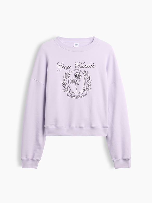 Relaxed Wedge Crewneck Sweatshirt
