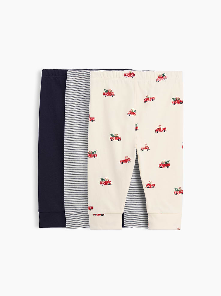 Image 2 of 2, Baby First Favorites Organic Cotton Pull-On Pants (3-Pack)