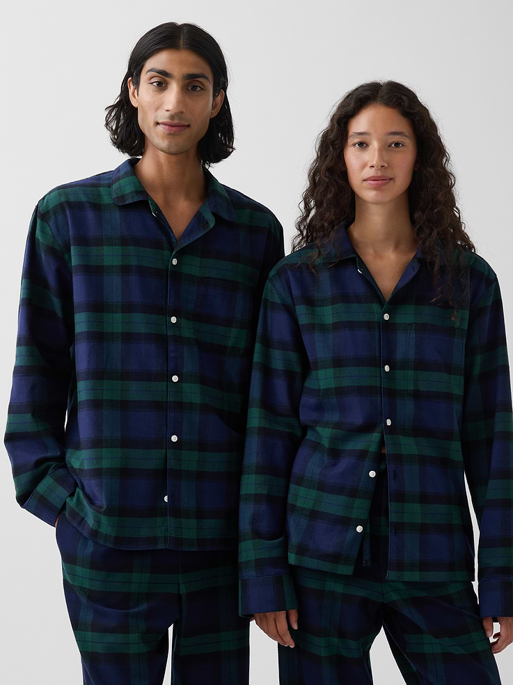 Image number 2 showing, Adult Softest Flannel PJ Shirt