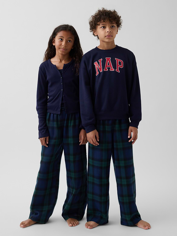 Kids Recycled Flannel PJ Pants