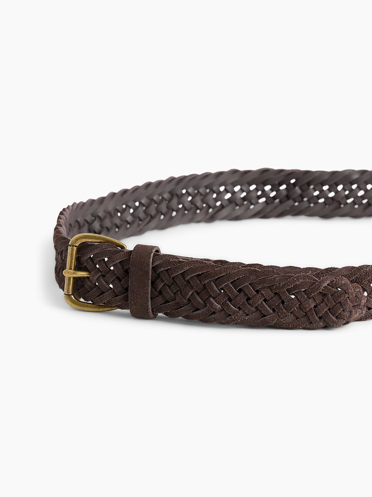 Image 3 of 4, Braided Suede Belt