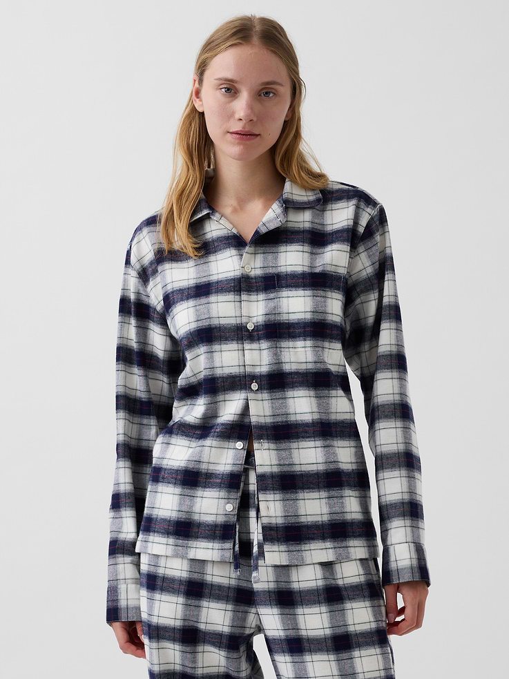 Image number 1 showing, Adult Softest Flannel PJ Shirt