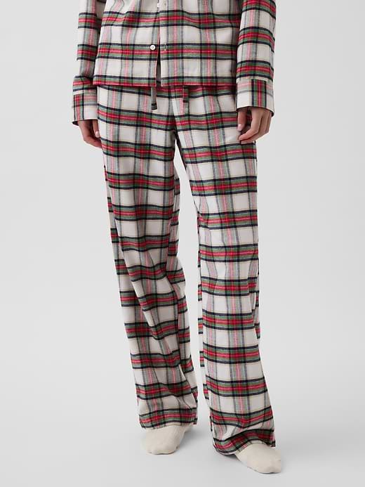 Adult Softest Flannel PJ Pants - Red & cream plaid by Gap