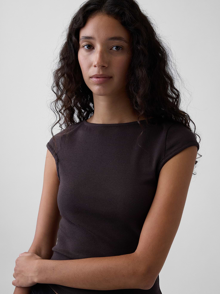 Image number 4 showing, Modern Boatneck T-Shirt