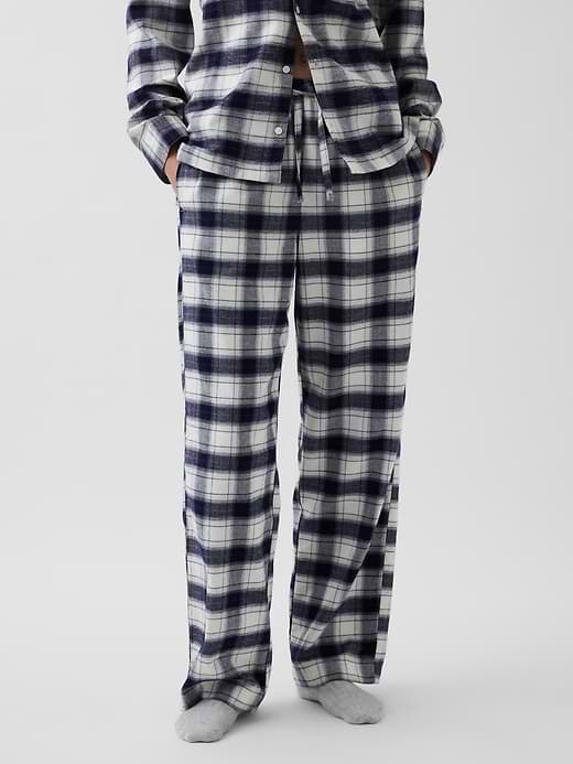 Adult Softest Flannel PJ Pants - Navy plaid by Gap