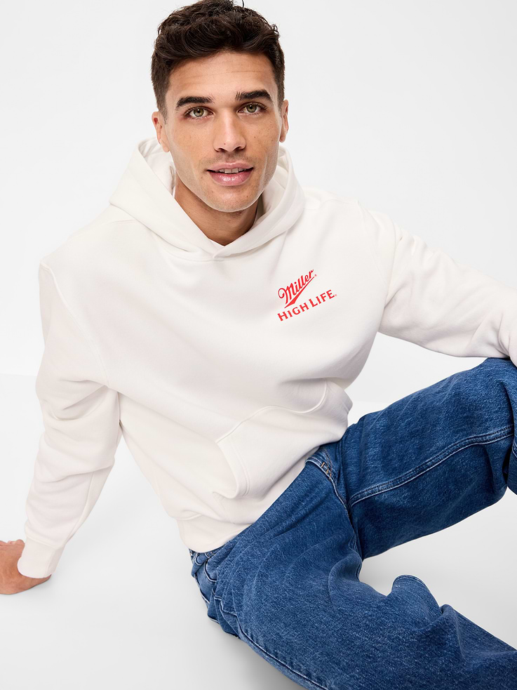 Image 3 of 4, Essential Popover Graphic Hoodie