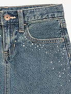 Image 5 of 5, Embellished Denim Skirt for Girls