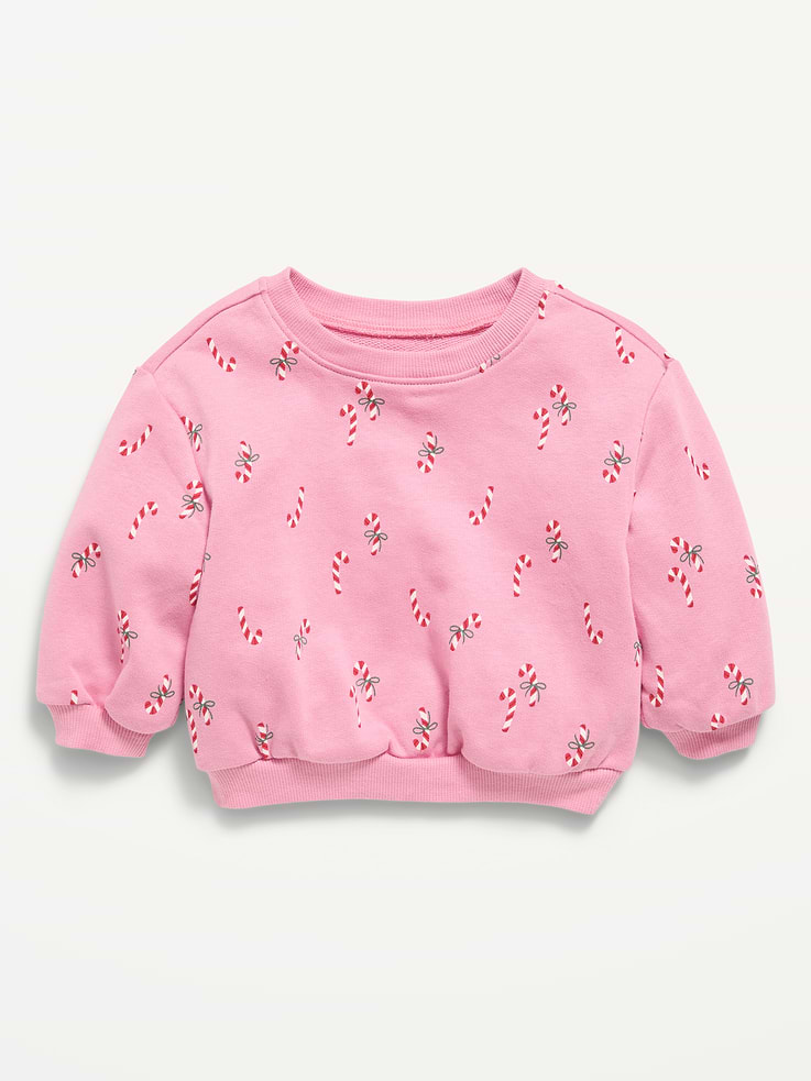 Image 1 of 1, crew neck, long sleeves, drop shoulders, all-over print or graphic at front, Product #1183982