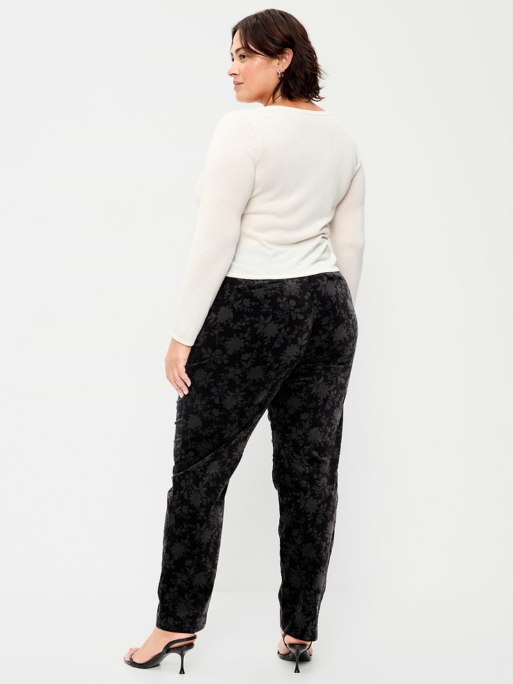 Image 9 of 9, High-Waisted Pixie Straight Pants
