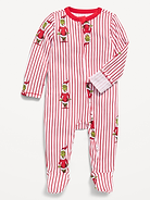 Image 1 of 1, crew neck, long sleeves, fold-over mittens at each sleeve, full-length reversible zipper, sewn-in feet, licensed graphic, ™ & © 2026 Dr. Seuss Enterprises, L.P., Product #1184196
