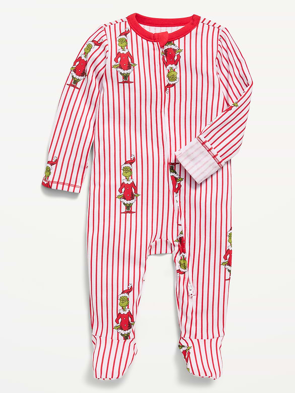 Dr. Seuss™ Grinch Snug-Fit 2-Way-Zip Sleep & Play Footed One-Piece for Baby