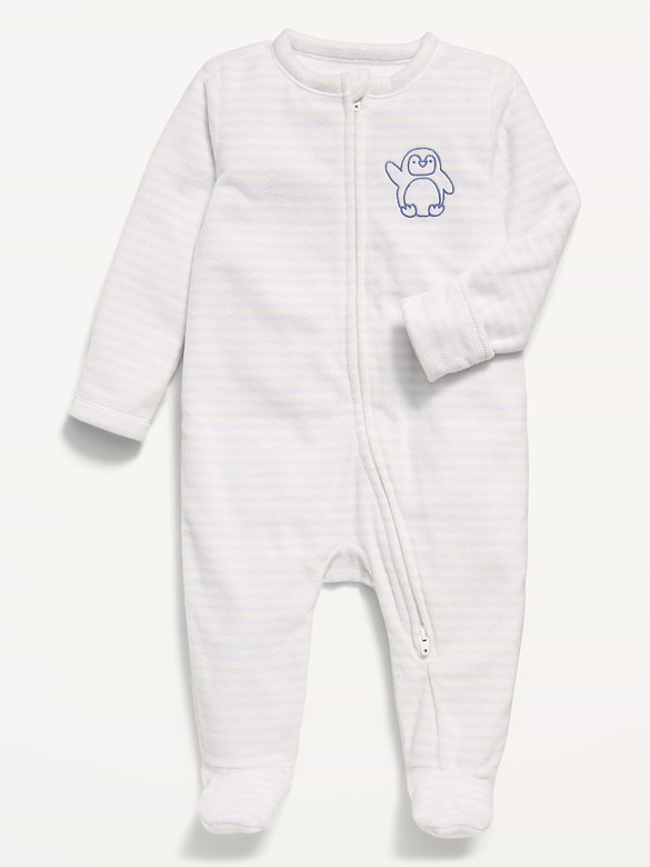 2-Way-Zip Microfleece Sleep & Play Footed One-Piece for Baby