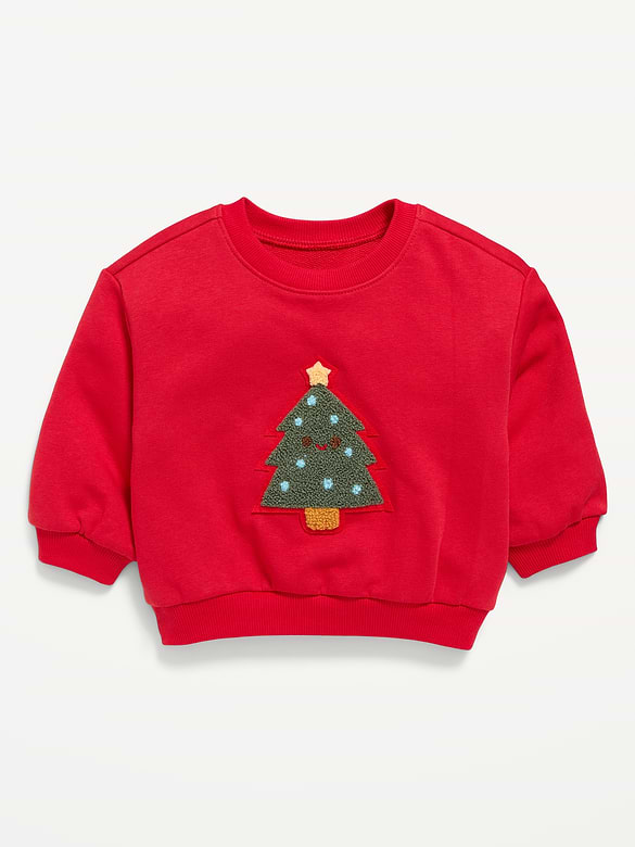 French Terry Crew-Neck Graphic Sweatshirt for Baby