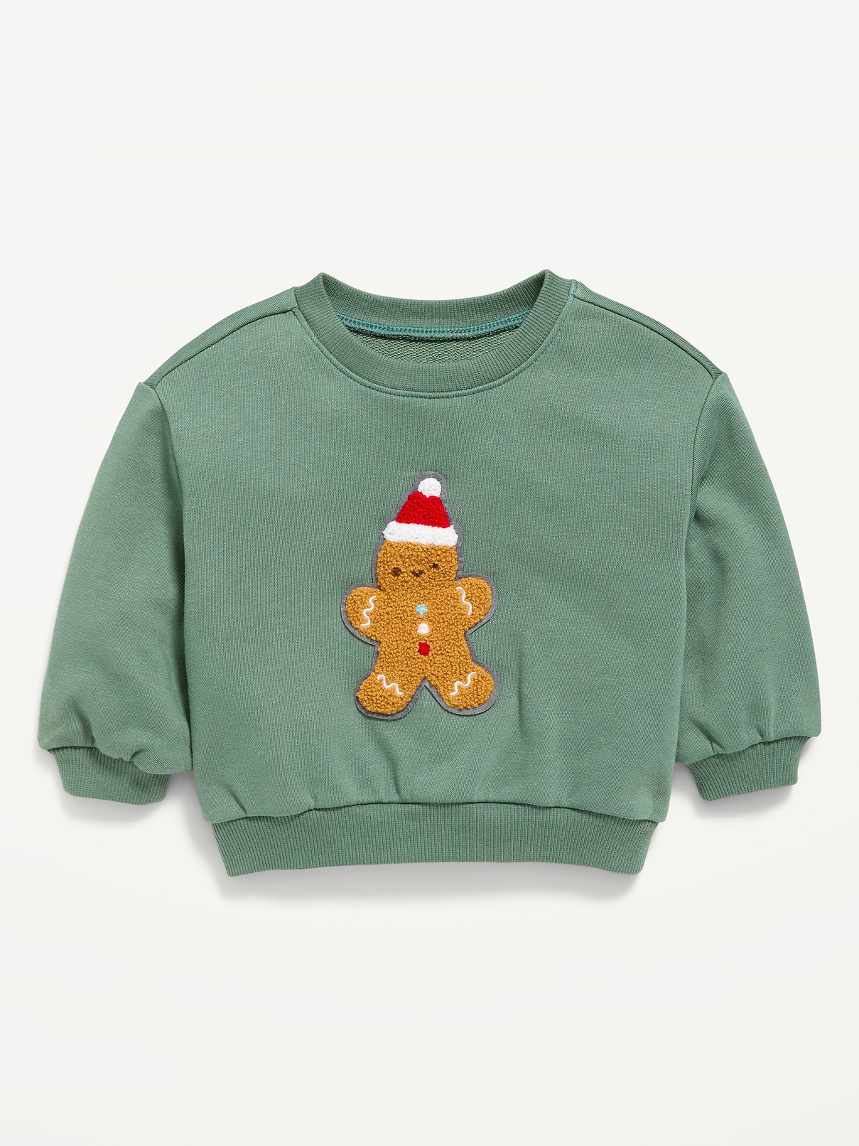 Image 1 of 1, crew neck, long sleeves, drop shoulders, all-over print or graphic at front, Product #1183982