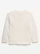 Image 1 of 2, crew neck, long sleeves, three-button placket, Product #1184225