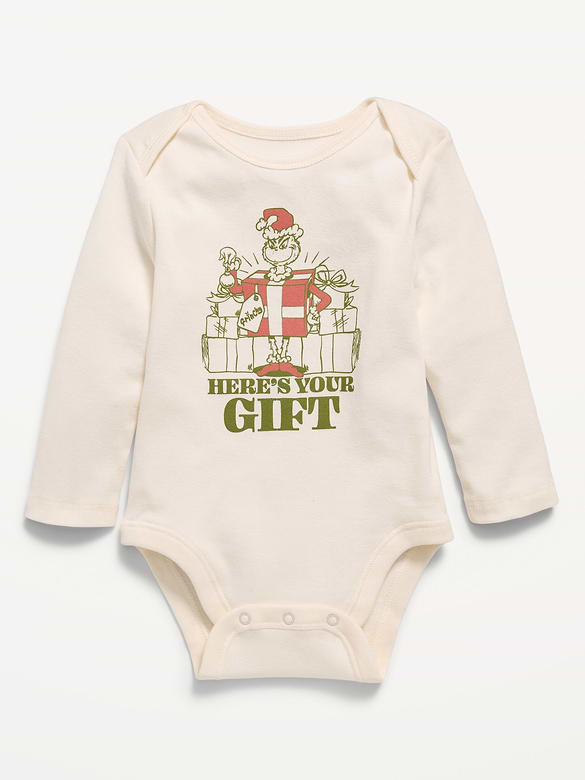 Dr. Seuss™ Grinch Long-Sleeve Graphic Bodysuit for Baby