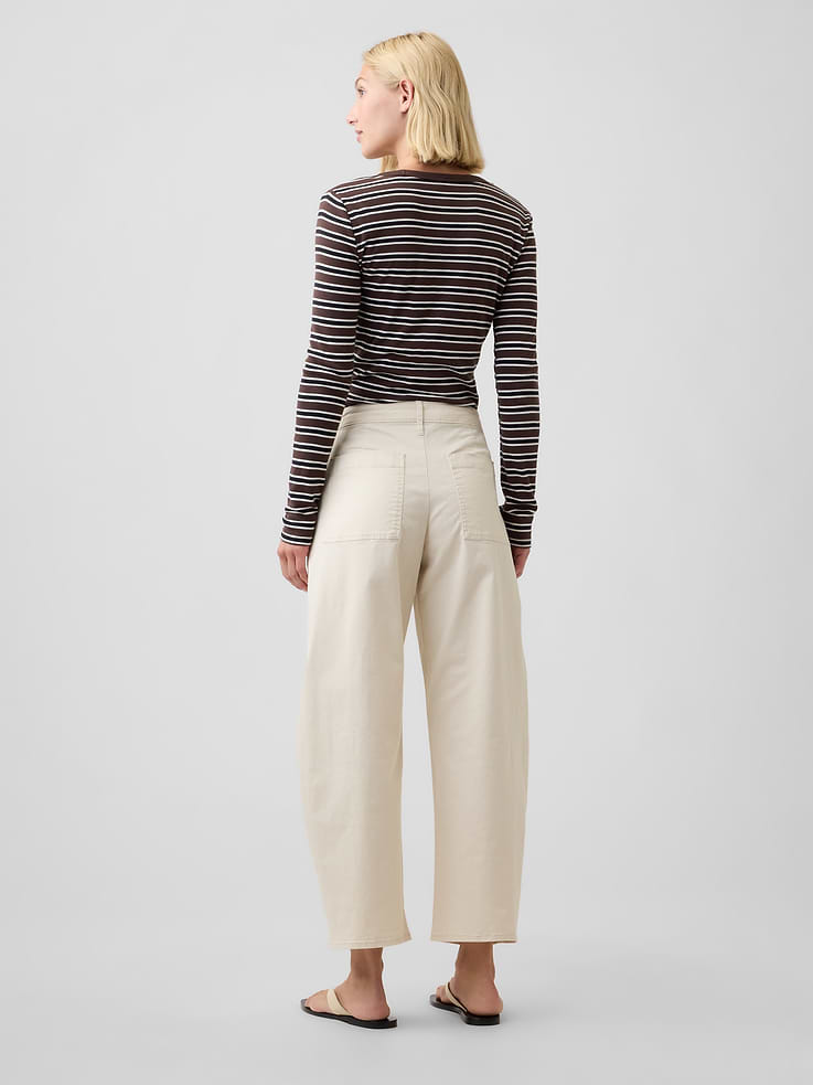 Image number 4 showing, Mid Rise Barrel Khakis