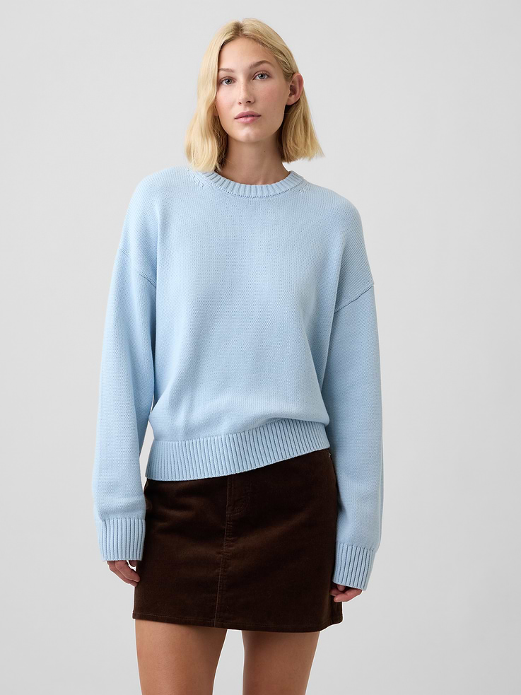 Image number 1 showing, Relaxed Stripe Crewneck Sweater