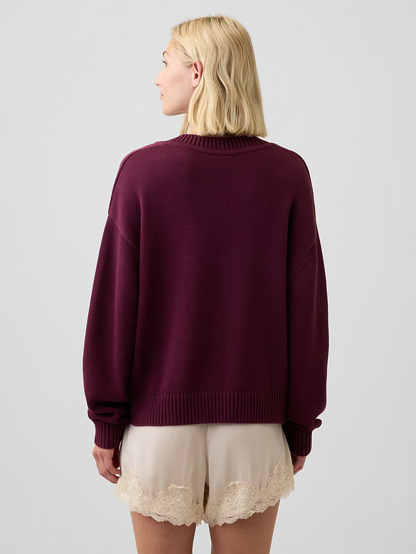Oversized V-Neck Sweater