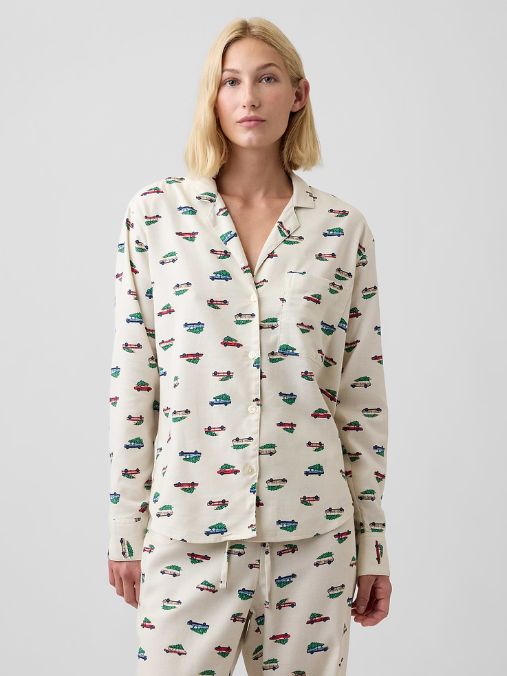Image number 1 showing, Flannel PJ Shirt