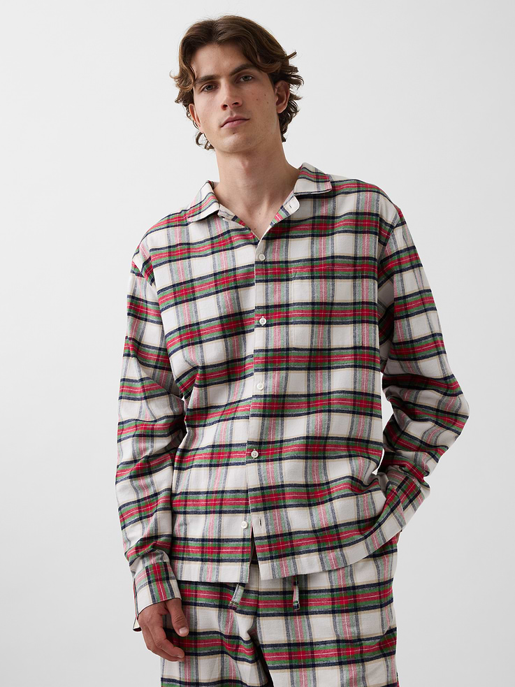 Image number 3 showing, Adult Softest Flannel PJ Shirt