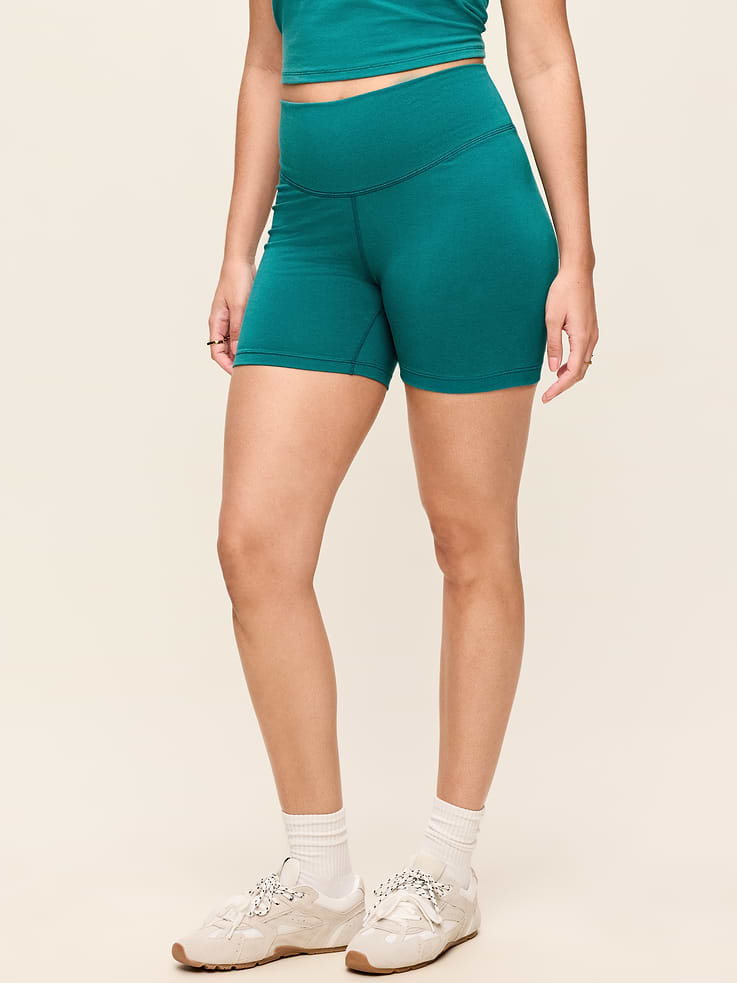 Image number 6 showing, High-Waisted PowerChill Biker Shorts -- 5-inch inseam
