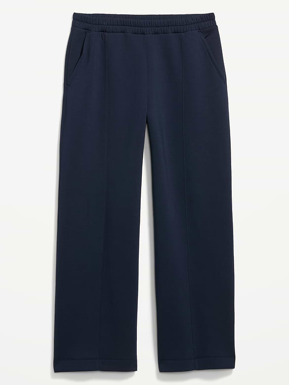 High-Waisted Bounce Fleece Wide-Leg Sweatpants