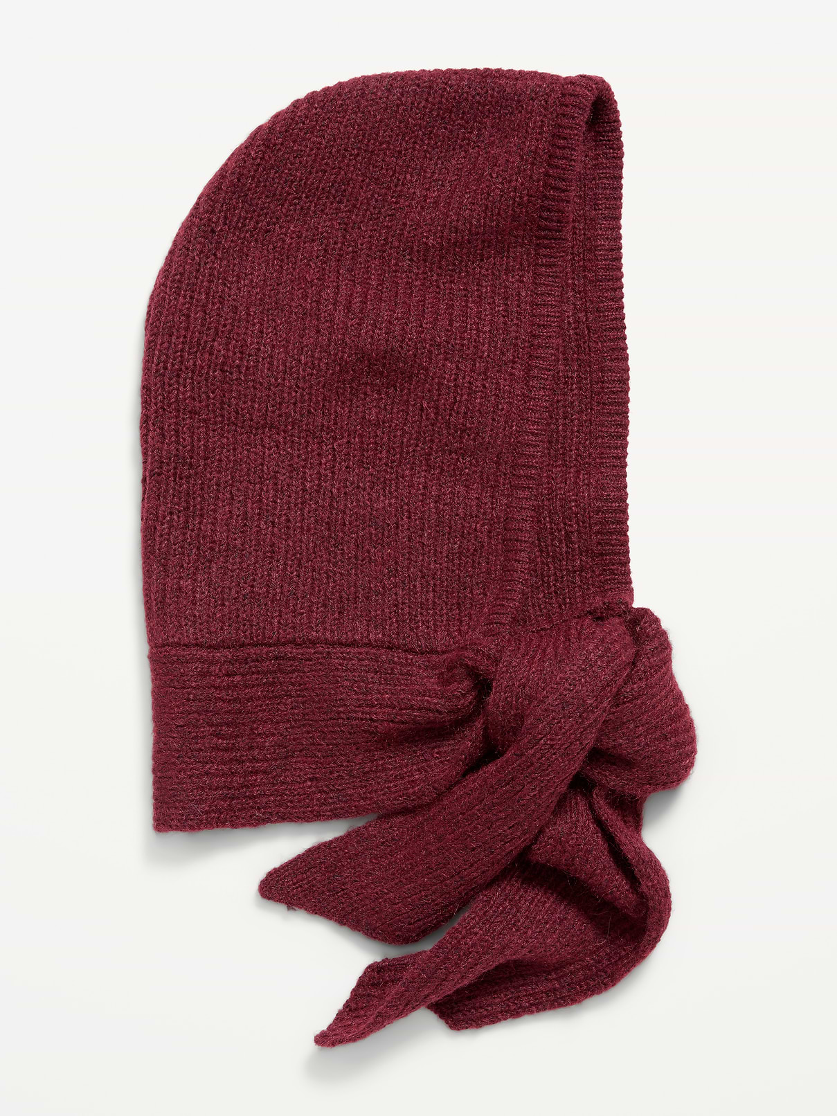 Image 2 of 2, Rib-Knit Tie-Neck Bonnet