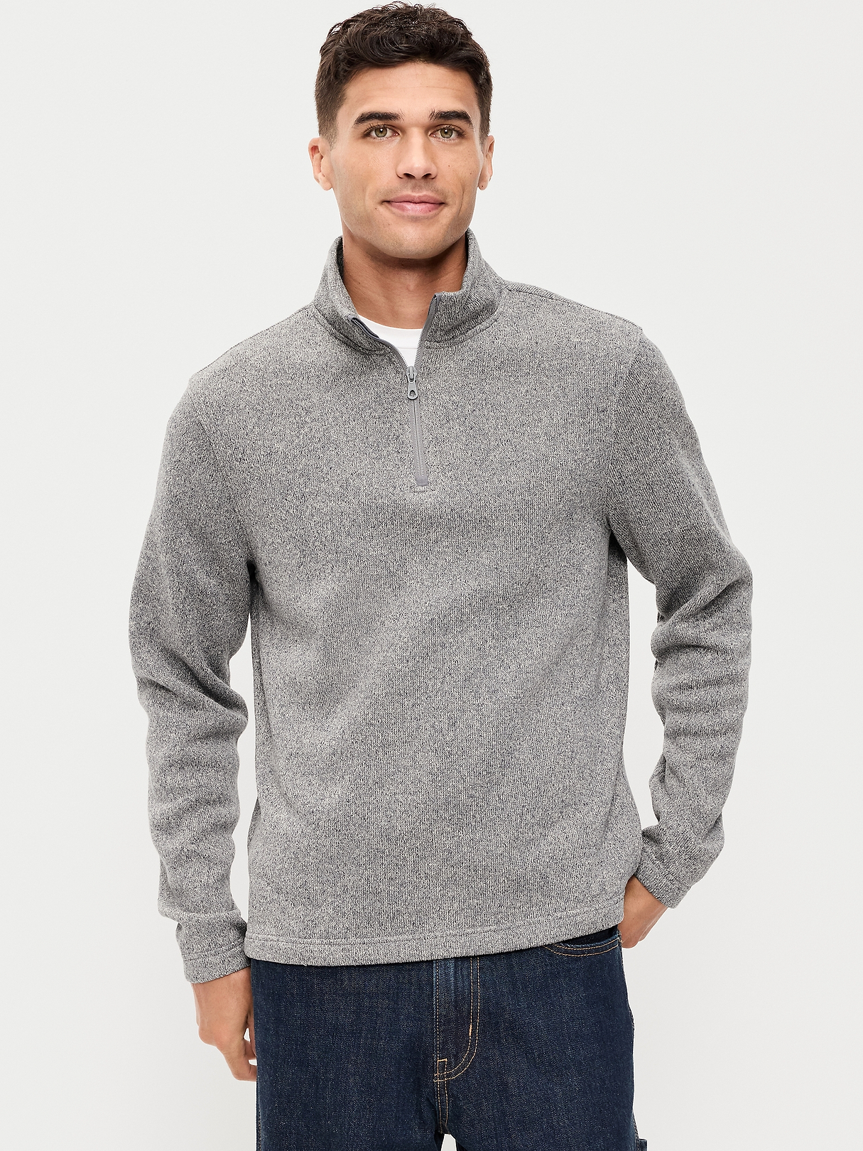 Sweater Fleece Quarter-Zip | Old Navy
