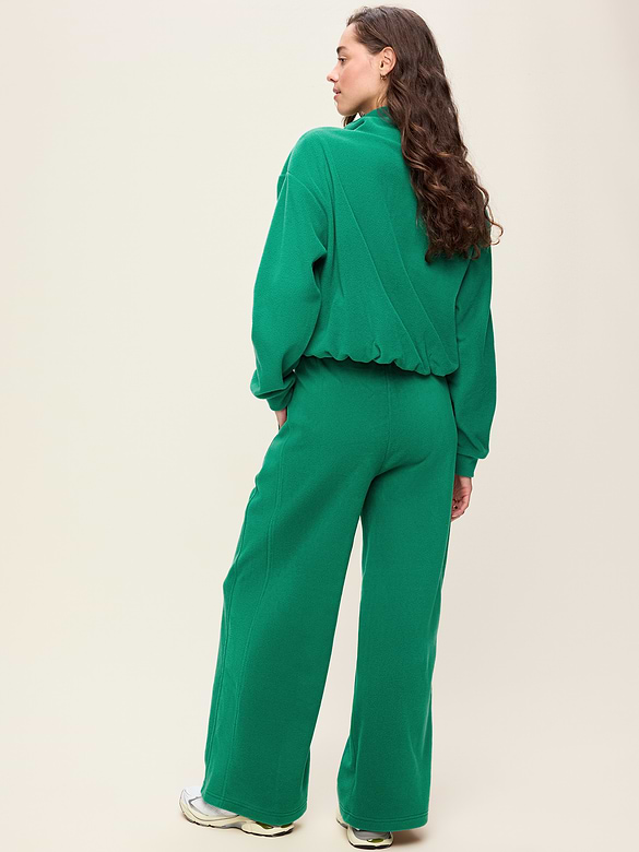 Extra High-Waisted Performance Fleece Wide-Leg Sweatpants