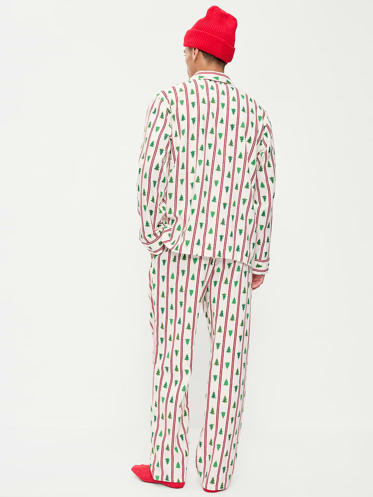 Image 2 of 3, Flannel Pajama Set for Men