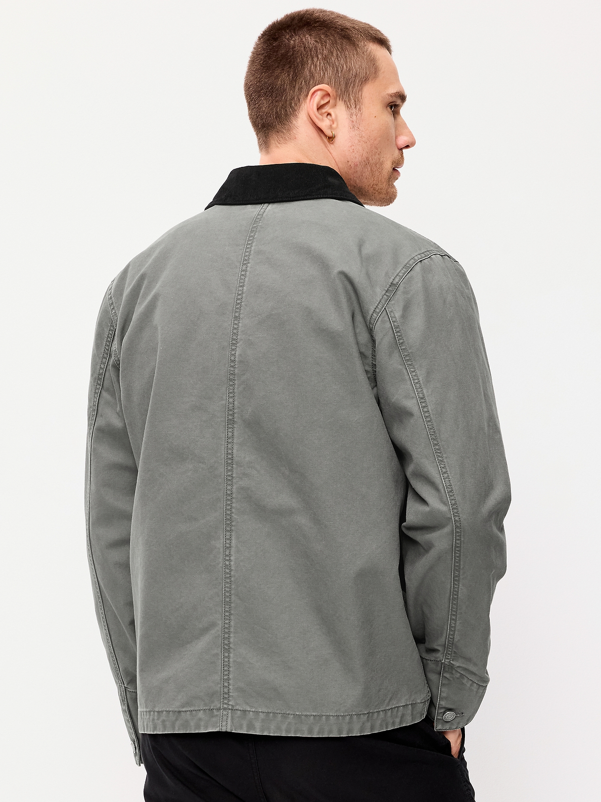 Loose Canvas Workwear Jacket | Old Navy