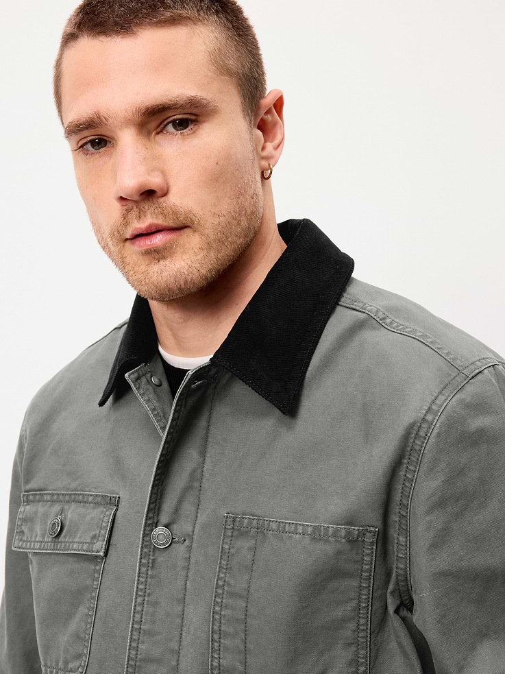 Image number 4 showing, Loose Canvas Workwear Jacket