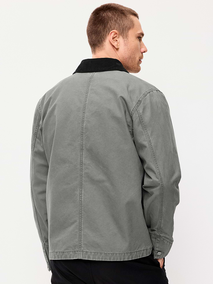 Image number 2 showing, Loose Canvas Workwear Jacket