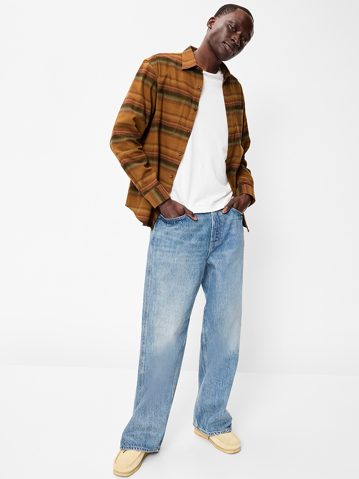 Image number 3 showing, Relaxed Long-Sleeve Flannel Pocket Shirt