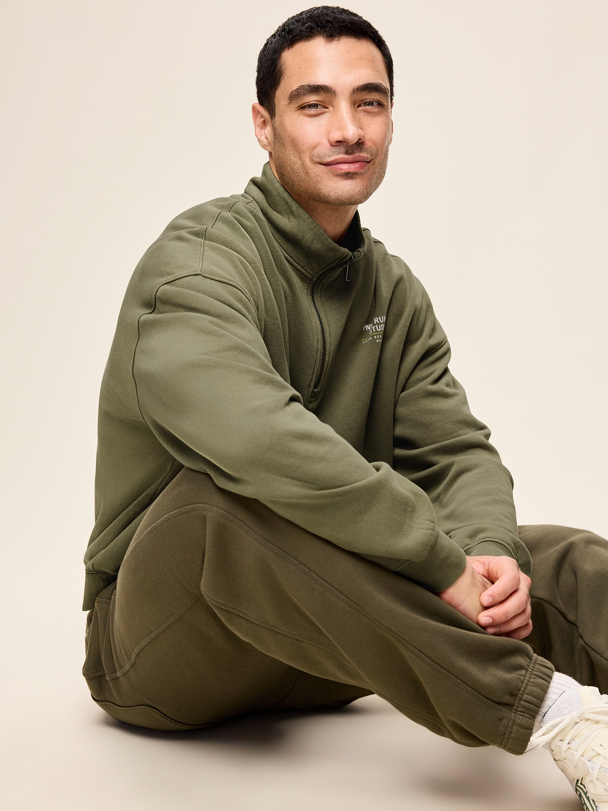 Lived-In Pro Quarter Zip | Old Navy